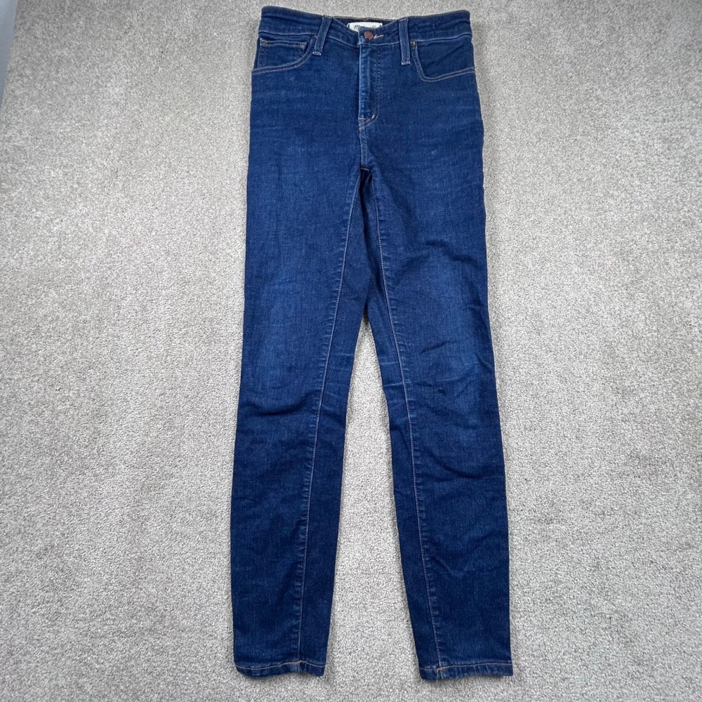 Madewell Curvy High-Rise Skinny Jeans Dark Indigo Blue Size 27